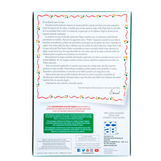 Set The Elf on the Shelf con cuento ilustrado y muñeco elfo rojo - 5