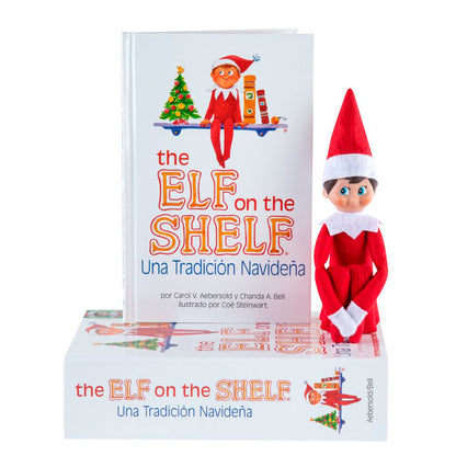 Set The Elf on the Shelf con cuento ilustrado y muñeco elfo rojo - 2