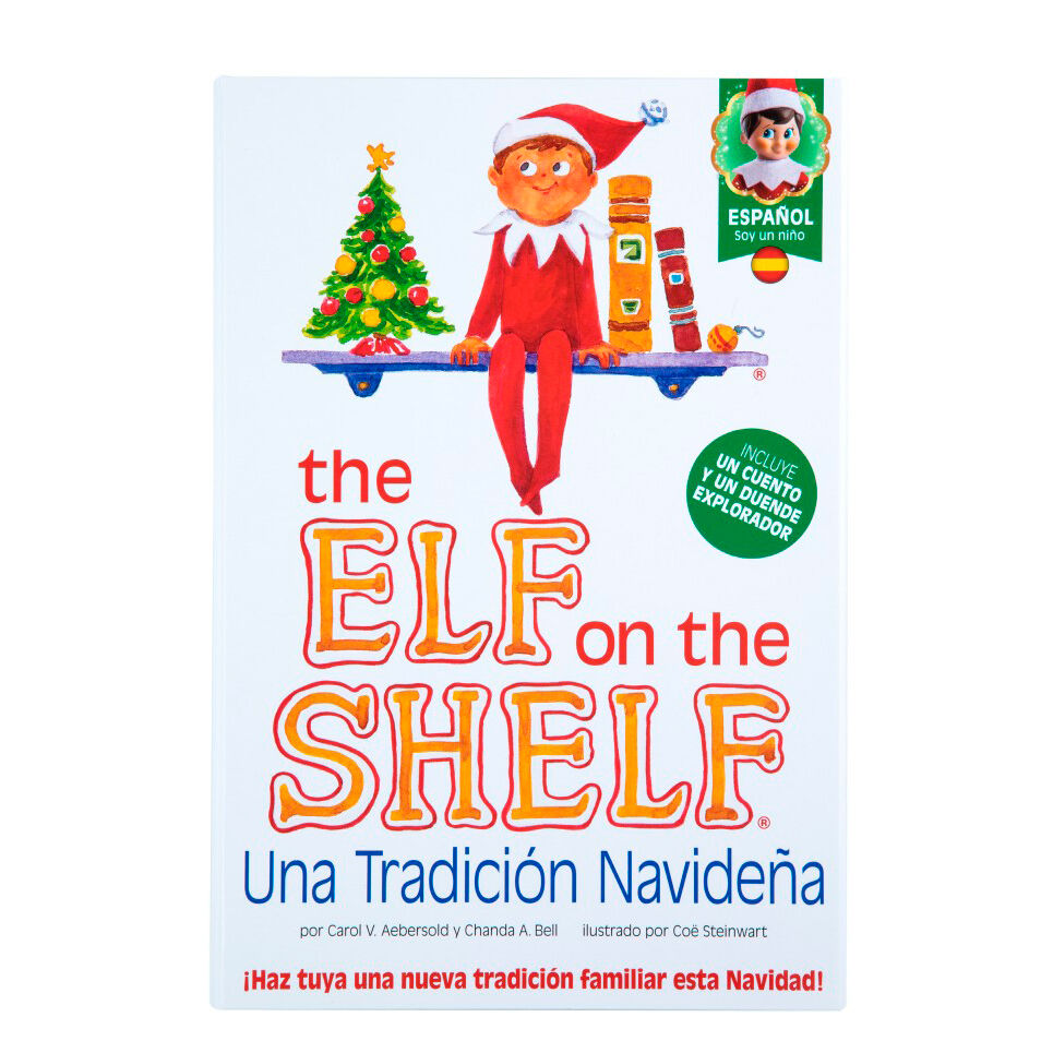 Set The Elf on the Shelf con cuento ilustrado y muñeco elfo rojo - 4