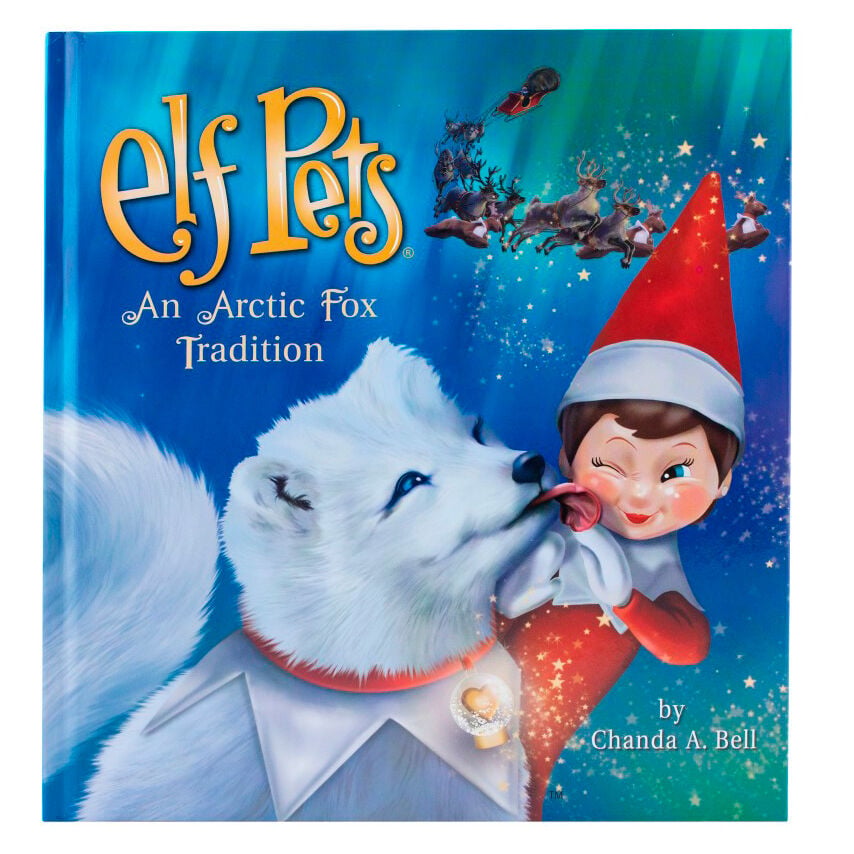 Set Elf Pets Zorro Ártico con peluche blanco, cuento y colgante mágico - 2