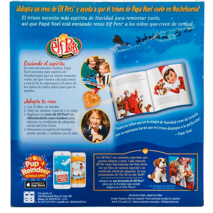 Set Elf Pets con cuento ilustrado y peluche de reno - 4