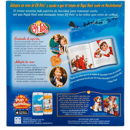 Set Elf Pets con cuento ilustrado y peluche de reno - 4