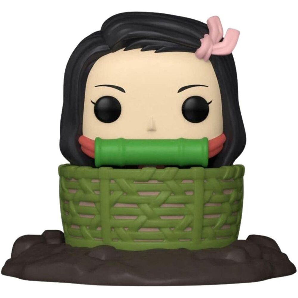 Figura FUNKO POP Deluxe de Nezuko Kamado en una cesta - 2