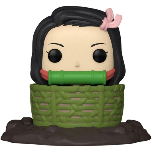 Figura FUNKO POP Deluxe de Nezuko Kamado en una cesta - 2