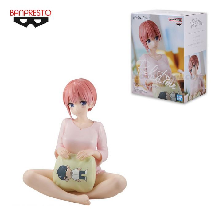 Figura de Ichika Nakano Relax Time sentada con un cojín ilustrado - 2