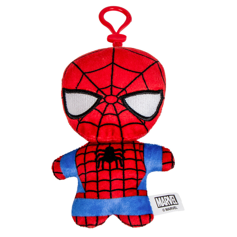 Llaveros de peluche Marvel de 13 cm con diseños de Spider-Man, Hulk, Iron Man, Groot y Capitán América - 2