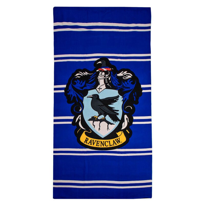Toalla azul de microfibra Ravenclaw de Harry Potter con escudo