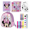 Set de papelería Minnie Disney con mochila y material para colorear