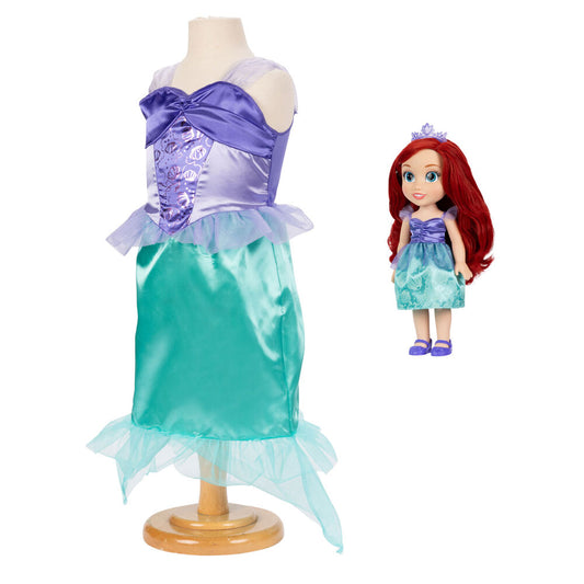 Muñeca Ariel Disney de 38 cm con vestido de La Sirenita y disfraz infantil - 3