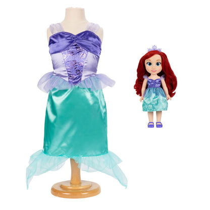 Muñeca Ariel Disney de 38 cm con vestido de La Sirenita y disfraz infantil