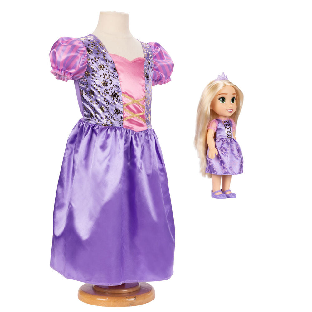 Muñeca Rapunzel Disney de 38 cm con vestido morado y disfraz a juego - 3