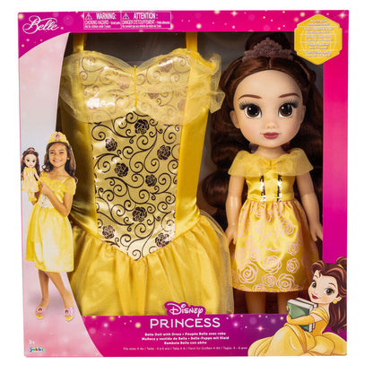 Muñeca Bella Disney de 38 cm con vestido amarillo y disfraz a juego - 2