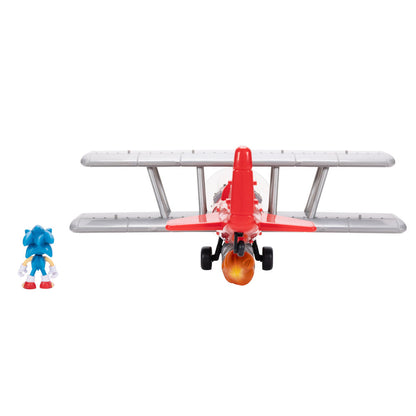 Tornado Biplane rojo con figura de Sonic de 6 cm - 3