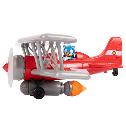 Tornado Biplane rojo con figura de Sonic de 6 cm - 4