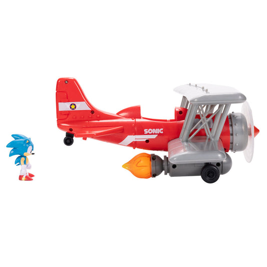 Tornado Biplane rojo con figura de Sonic de 6 cm - 6