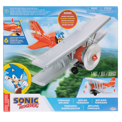 Tornado Biplane rojo con figura de Sonic de 6 cm - 8