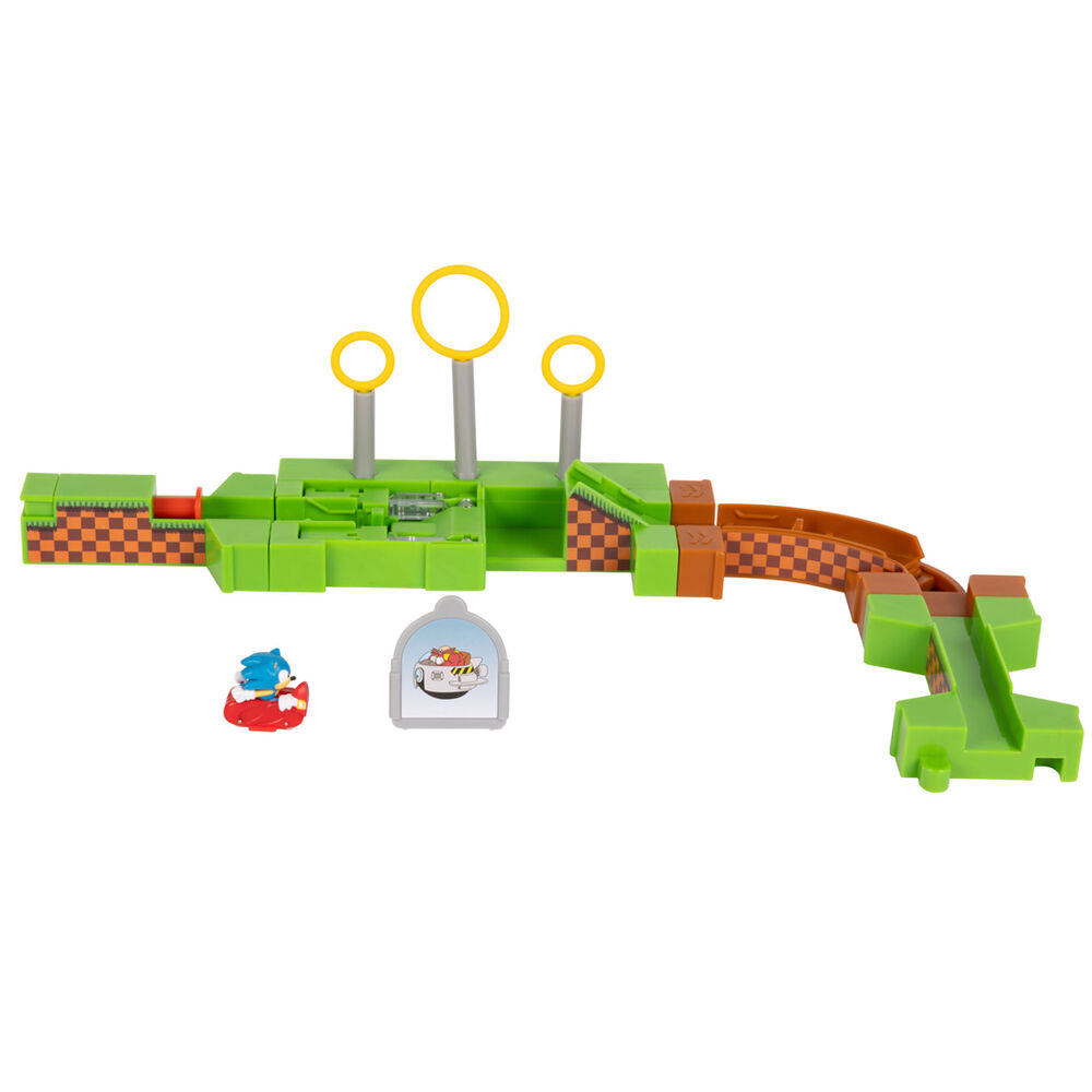 Playset Sonic Go-Go Racers con circuito de carreras y versión Knuckles - 5
