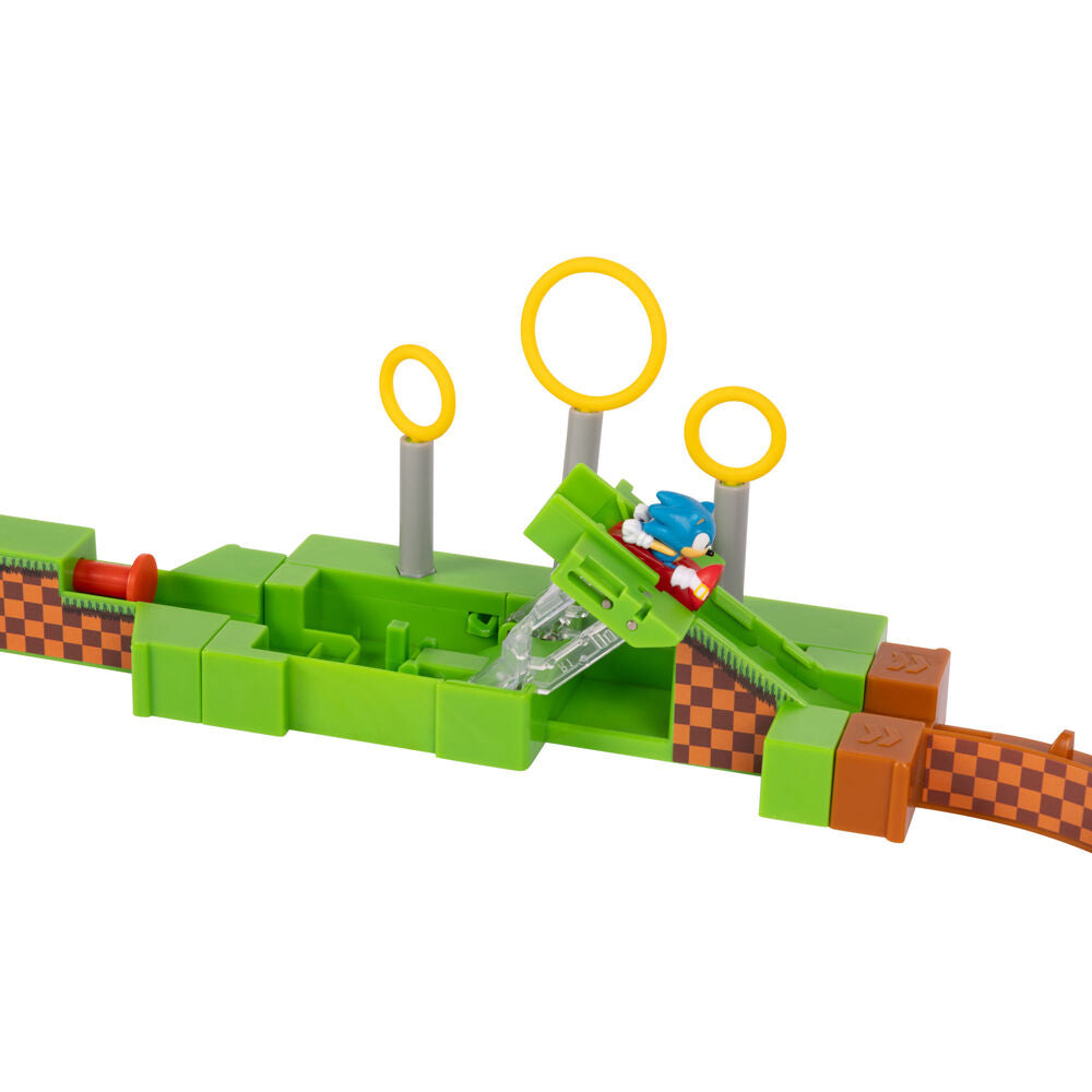 Playset Sonic Go-Go Racers con circuito de carreras y versión Knuckles - 6