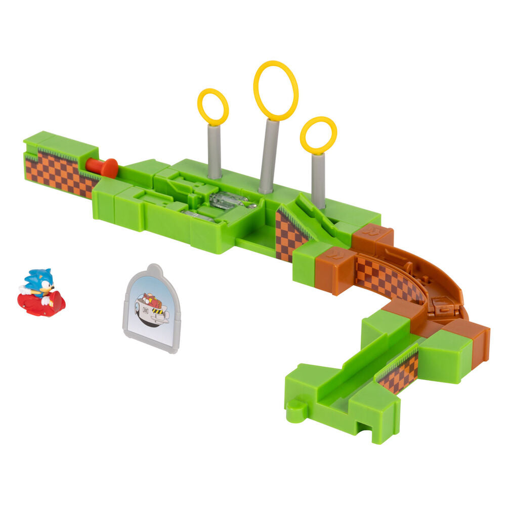 Playset Sonic Go-Go Racers con circuito de carreras y versión Knuckles - 9