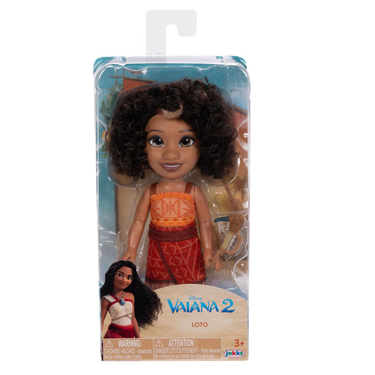 Muñeca Loto de Vaiana Moana 2 con vestido naranja y accesorio - 2