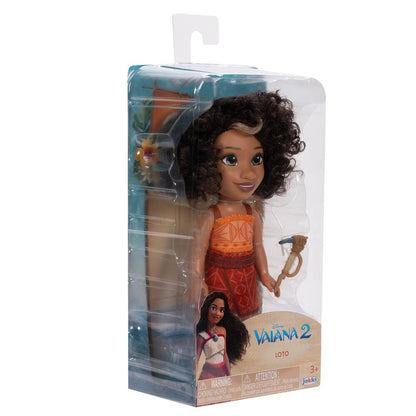 Muñeca Loto de Vaiana Moana 2 con vestido naranja y accesorio - 7