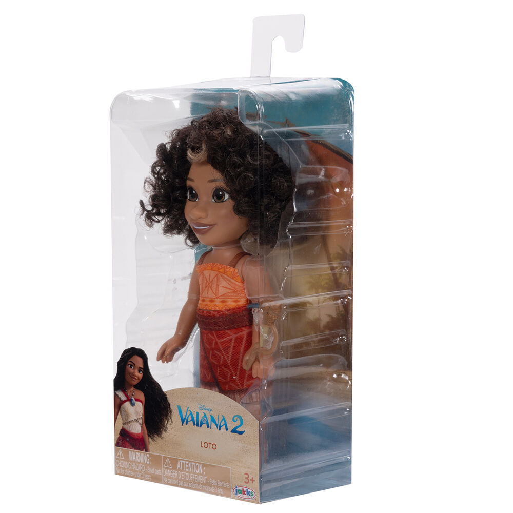 Muñeca Loto de Vaiana Moana 2 con vestido naranja y accesorio - 8
