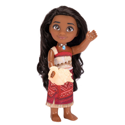 Muñeca Vaiana de Moana 2 Disney con vestido rojo y accesorio - 6