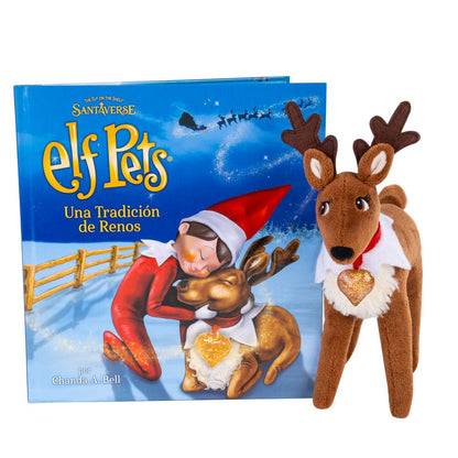 Set Elf Pets con cuento ilustrado y peluche de reno