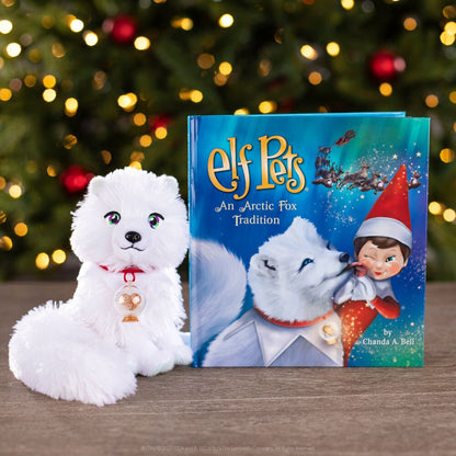 Set Elf Pets Zorro Ártico con peluche blanco, cuento y colgante mágico - 5