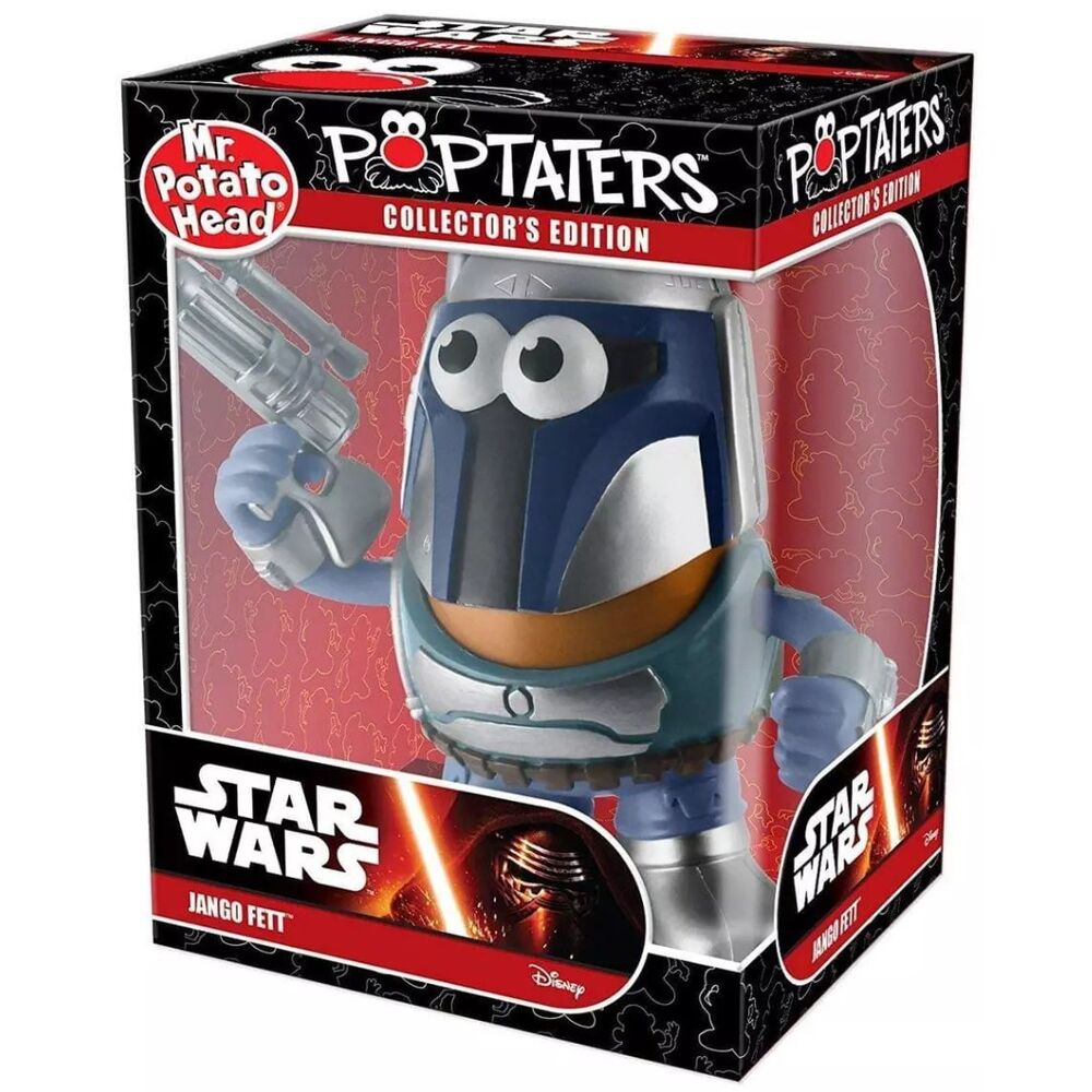 Figura Mr. Potato Jango Fett de Star Wars con armadura y bláster - 2