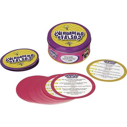Juego de mesa Verdadero o Falso CEFA TOYS en lata - 2