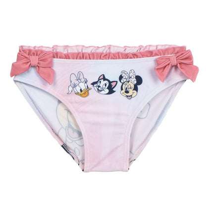 Culetín de baño rosa Minnie Disney con volantes y lazos laterales