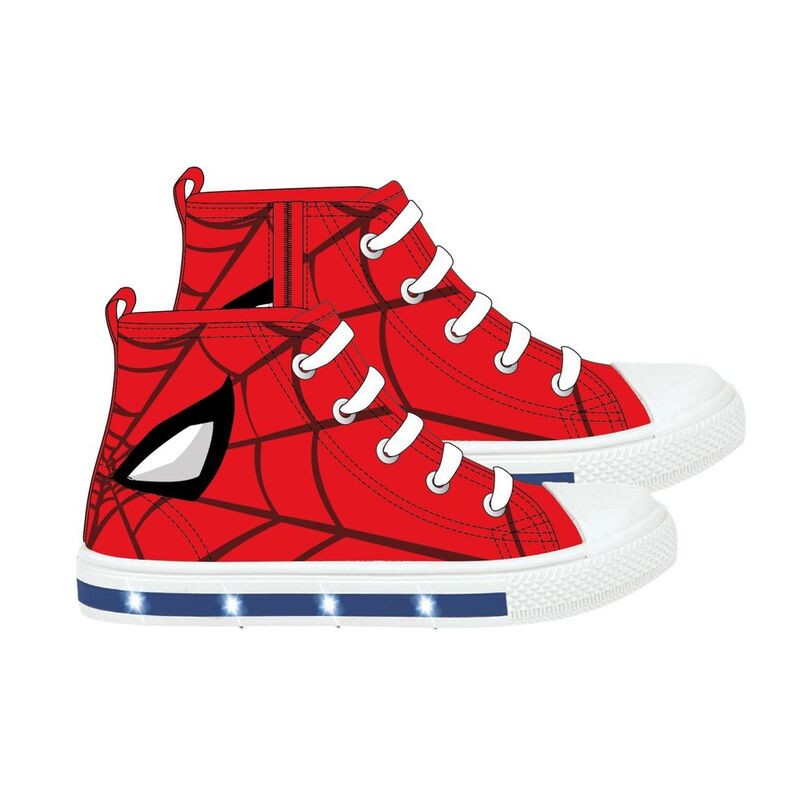 Zapatillas altas rojas de Spider-Man Marvel con luces