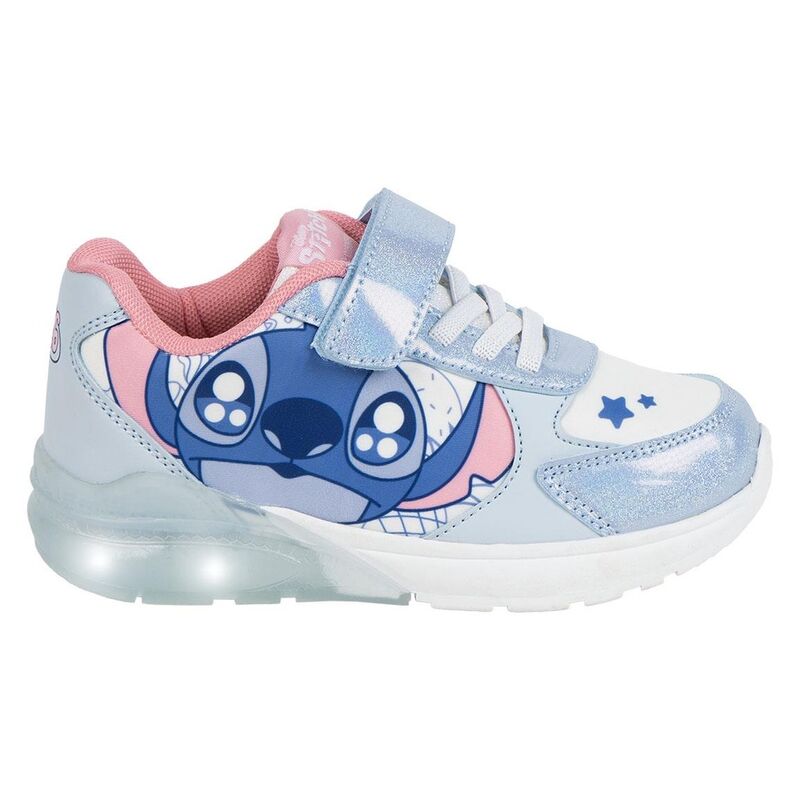 Deportiva azul y rosa de Stitch Disney con luces
