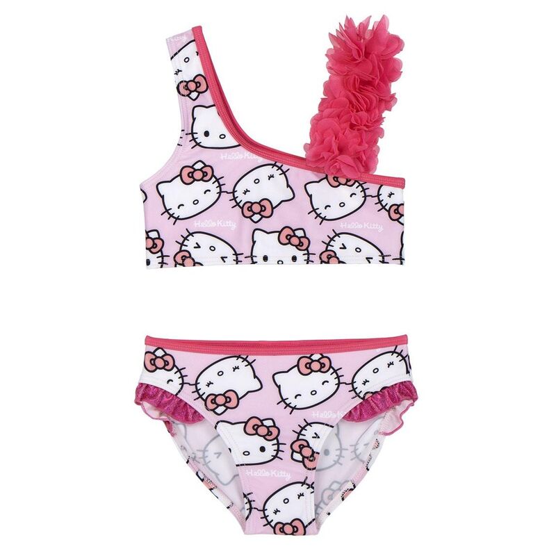 Bikini rosa de Hello Kitty con volantes
