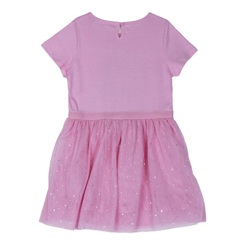 Vestido rosa infantil de Minnie Disney con falda brillante - 2