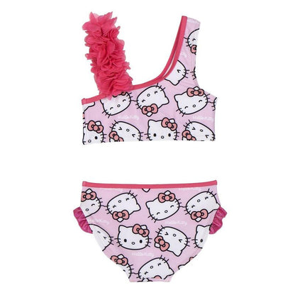 Bikini rosa de Hello Kitty con volantes - 2