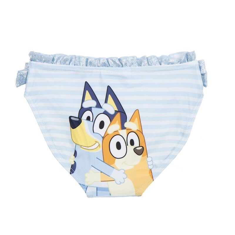 Culetín de baño infantil Bluey y Bingo azul a rayas con lazos - 2