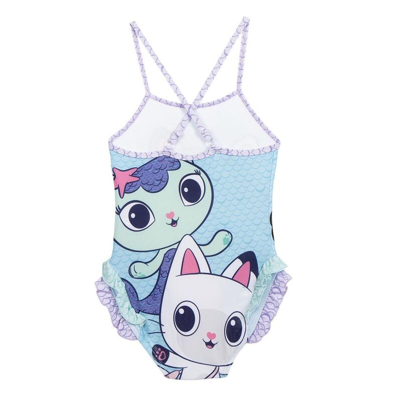 Bañador infantil de La Casa de Muñecas de Gabby con volantes - 2