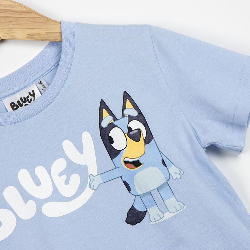 Camiseta infantil azul claro de Bluey con manga corta - 3