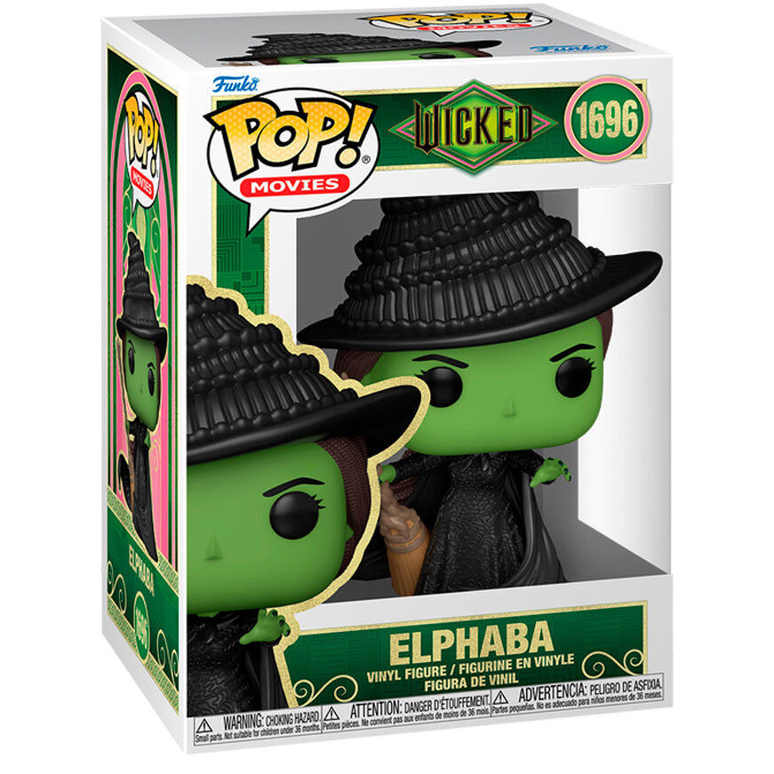 Figura Funko POP! de Elphaba de Wicked con sombrero negro y vara - 2