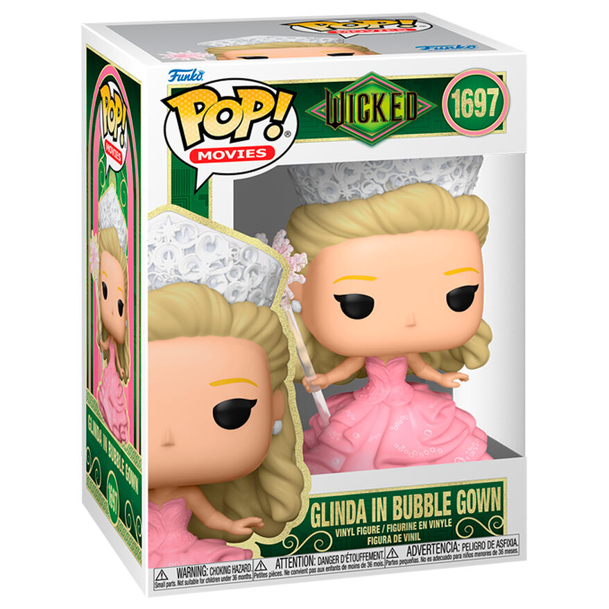 Figura Funko POP! de Glinda con vestido rosa, corona y varita - 2