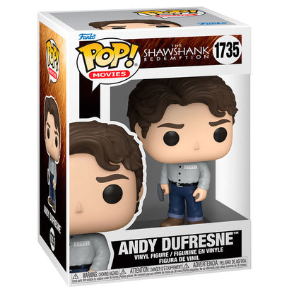 Figura Funko POP! de Andy Dufresne de Cadena Perpetua en su caja