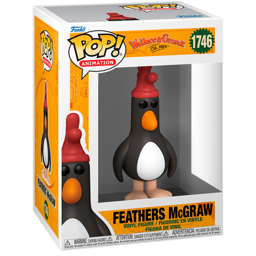 Figura Funko POP! de Feathers McGraw en caja