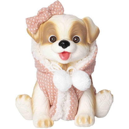 Muñeco bebé reborn con diseño de perrito y chaleco rosa - 2