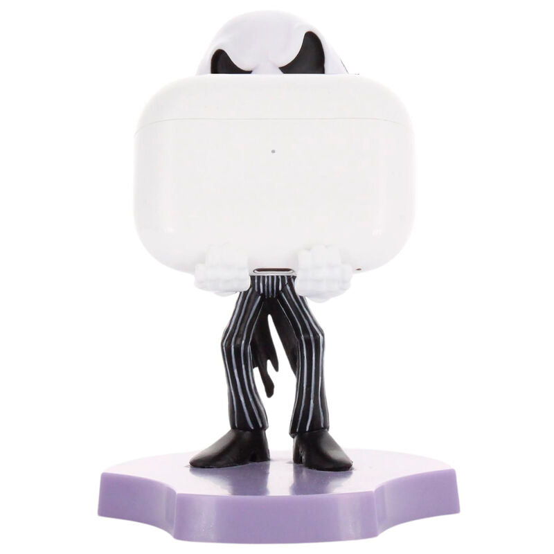 Mini Cable Guy de Jack Skellington con traje de rayas y base morada - 2
