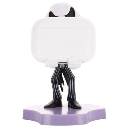 Mini Cable Guy de Jack Skellington con traje de rayas y base morada - 2