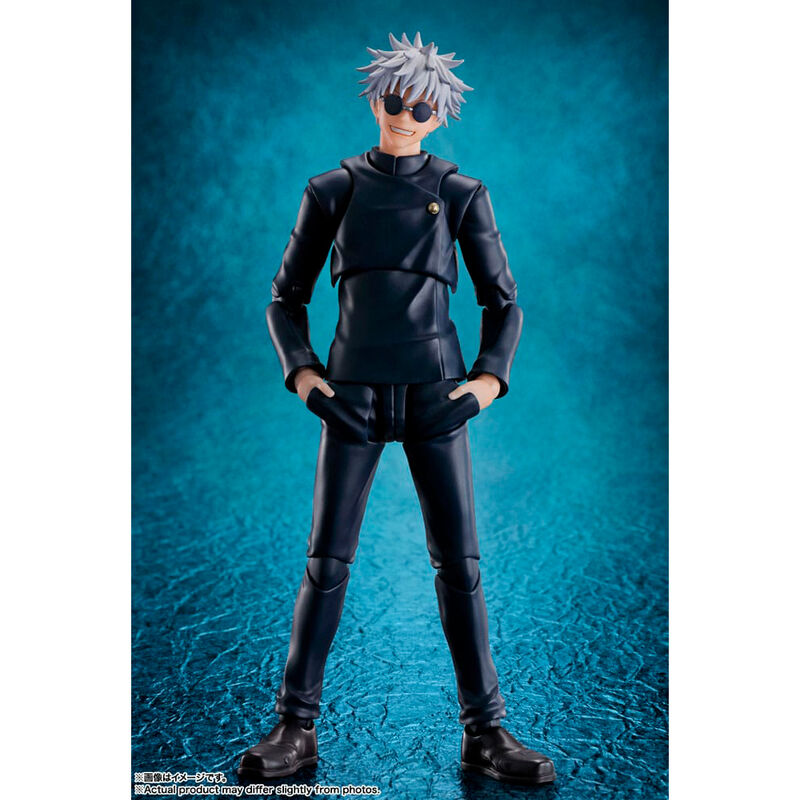 Figura S.H.Figuarts de Satoru Gojo con uniforme oscuro y gafas de sol - 2