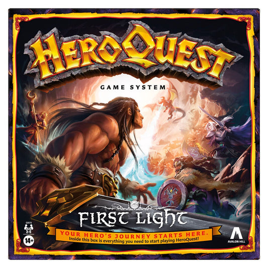 Caja del juego de mesa HeroQuest First Light