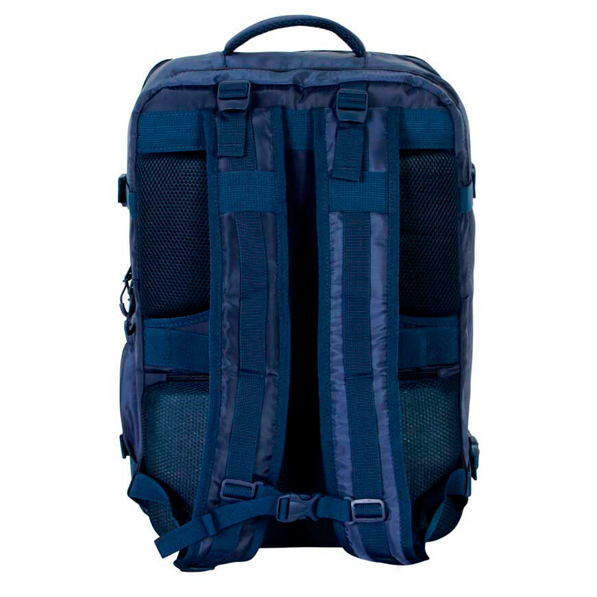 Mochila azul marino de Capitán América Marvel con escudo frontal - 3
